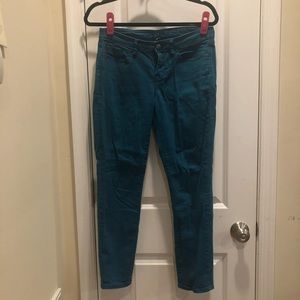 Gap Teal Colored Jeans Size 0/25